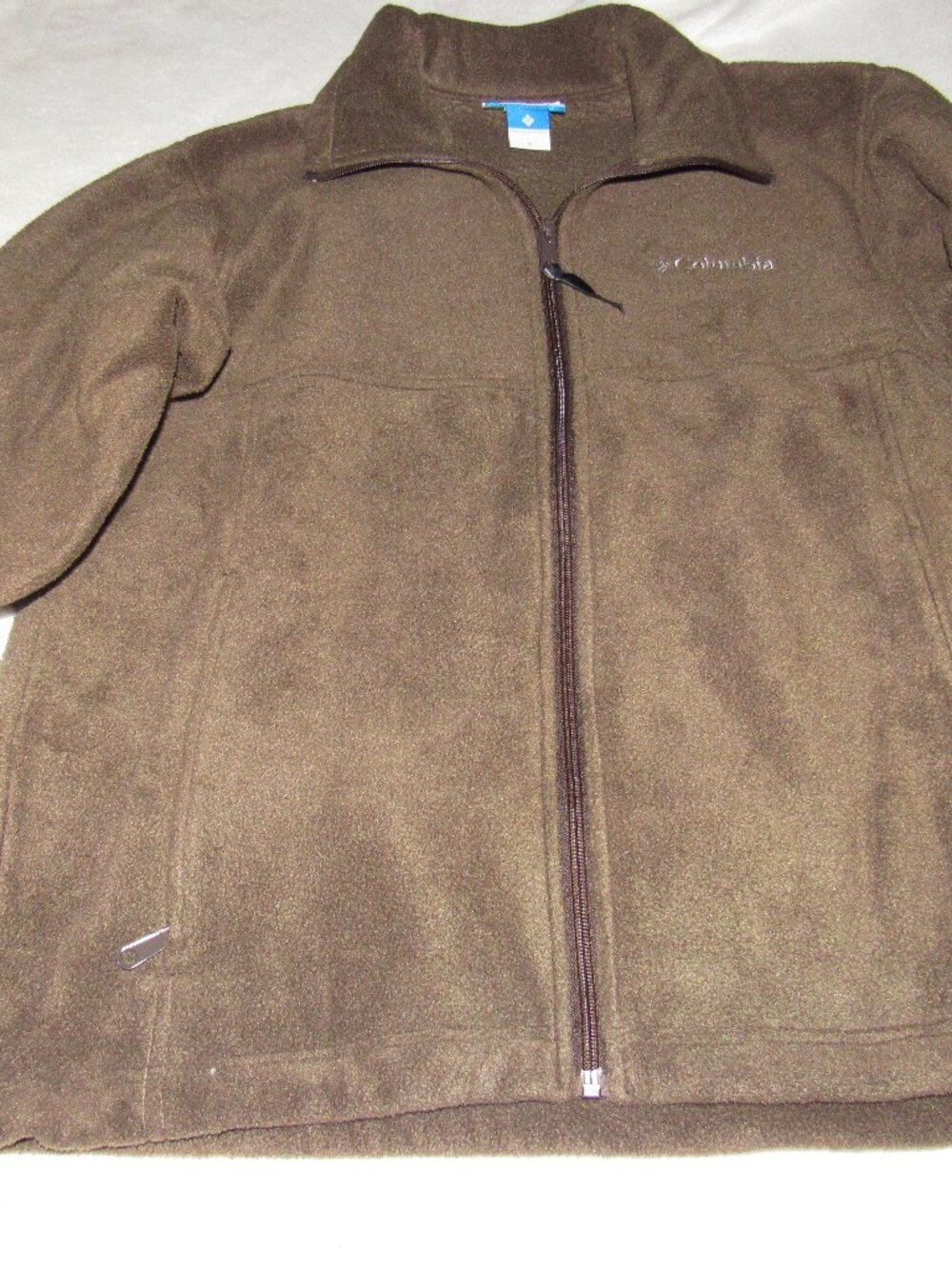 Columbia Brown Fleece Jacket Size Small USED